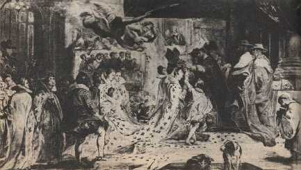 Couronnement de Marie de M�dicis