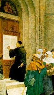 Luther affiche ses 95 th�ses